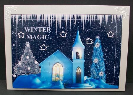 Winters Magic Wavy Corner Stacker by Cheryl French
