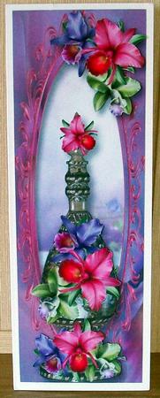 Tall Perfume Bottle - Orchids Large Dl by Cheryl French