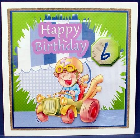 Happy Birthday for 6 and 7 Yr Old Boy by Cheryl French