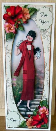 Fabulous Flapper & Hibiscus Large Dl Mini Kit by Cheryl French
