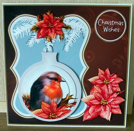 Robin Bauble Christmas Topper Mini Kit by Cheryl French