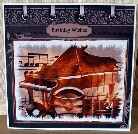 The Sound of Music, 7x7 Card with Pyramid Layers by Cheryl French
