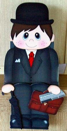 3D on the Shelf Card Kit - Buisnessman Burke by Cheryl French