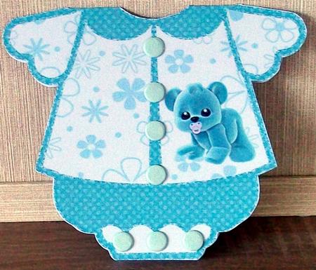 Romper Suit Blue by Cheryl French