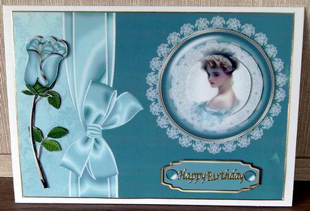 Elegant Lady Card Front (4) by Cheryl French