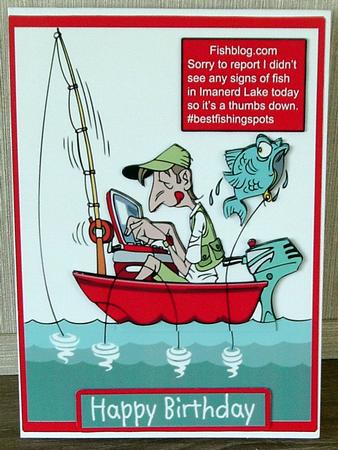 Fish Blog Dot Com 5x7 Card - Funny by Cheryl French