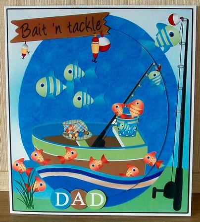 Gone Fishing 6x7 Dad by Cheryl French