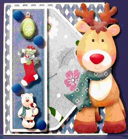 Over the Edge , Santa's Christmas Reindeer by Cheryl French