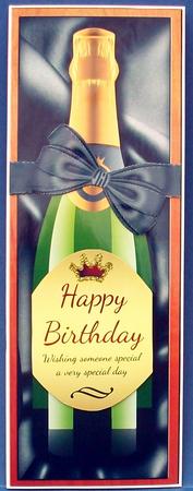Birthday or Father's Day Large Dl Wine Bottle by Cheryl French