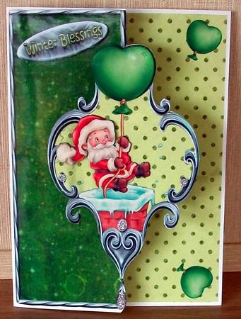 Mini Kit - Santa Down the Chimney- Over the Edge #1 by Cheryl French