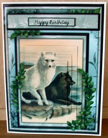 Foxes Male Card by Cheryl French