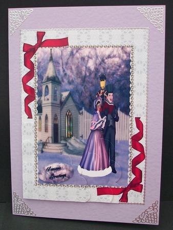 Christmas Church and Carol Singers by Cheryl French