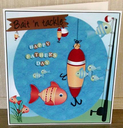 Bait N Tackle 6x7 Fathers Day by Cheryl French