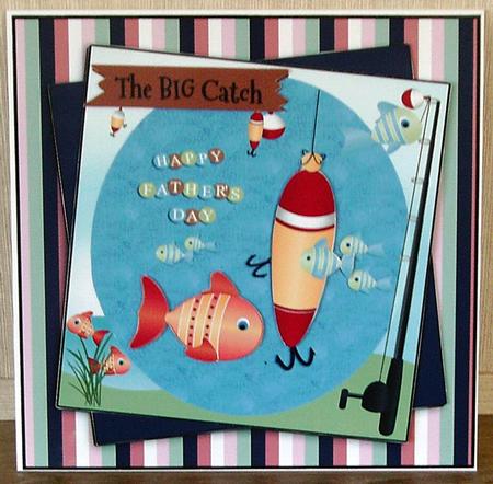Bait N Tackle Fathers Day 8x8 by Cheryl French