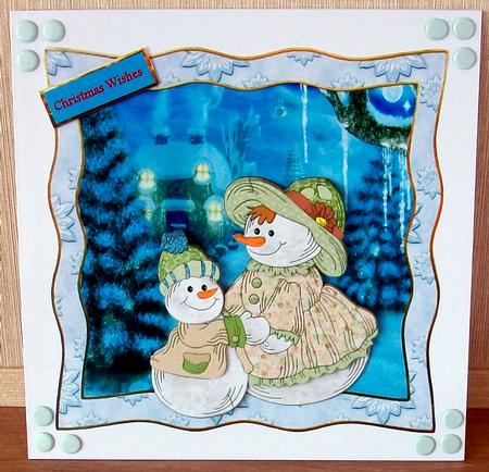 Snowmum and Snowson 7x7 Card Mini Kit by Cheryl French