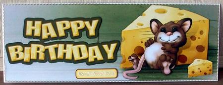 Too Much Cheese Mouse Horizontal Dl by Cheryl French