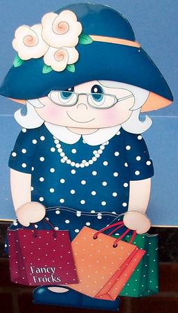 3D on the Shelf Card Kit - Gossip Galz - Shopaholic Stella by Cheryl French