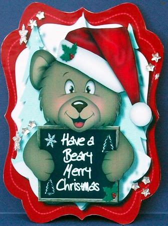 Have a Beary Merry Christmas ( Red ) by Cheryl French