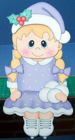 3D on the Shelf Card Kit - Little Christmas Ice Skater by Cheryl French