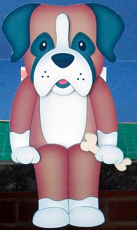 3D on the Shelf Card Kit - Little Boxer Dog Bruiser by Cheryl French