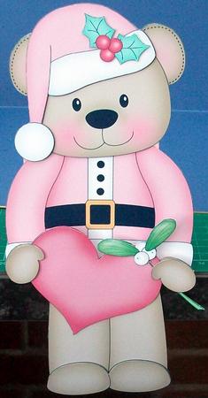 3D on the Shelf Card Kit - Little Christmas Livvy Bear by Cheryl French