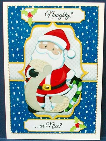 Naughty or Nice? A5 Topper by Cheryl French