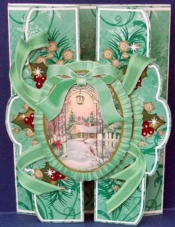 Winter Garden A5 Tri-fold Fancy Card Mini Kit by Cheryl French