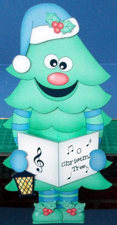 3D on the Shelf Card Kit - Little Singing Christmas Tree by Cheryl French