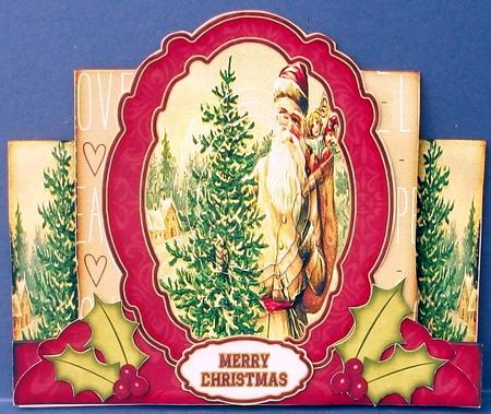 Stepper Card Santa is Coming 573 by Cheryl French
