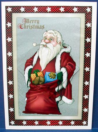 Santa and His Bag Splendid Pyramid by Cheryl French