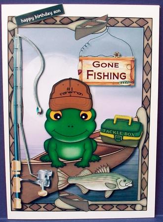 Birthday Boy Gone Fishing by Cheryl French