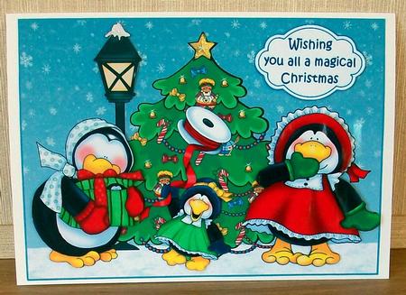 Three Christmas Penguins by Cheryl French