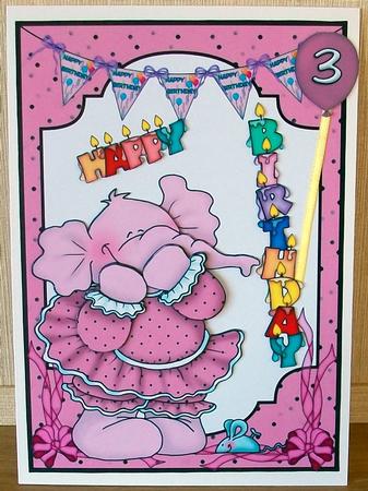 Birthday Elephant by Cheryl French