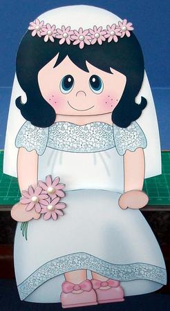 3D on the Shelf Card Kit - Little Bride Lottie by Cheryl French