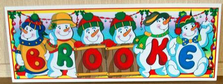 Snowmen Names Large Dl - Brooke by Cheryl French