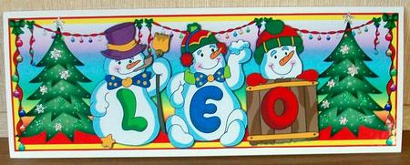 Snowmen Names Large Dl - Leo by Cheryl French