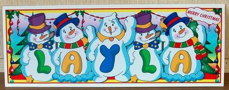 Snowmen Names Large Dl - Layla by Cheryl French