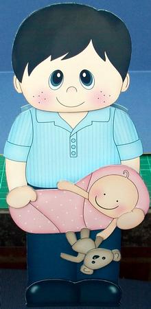 3D on the Shelf Card Kit - Ben New Daddy of Baby Girl by Cheryl French