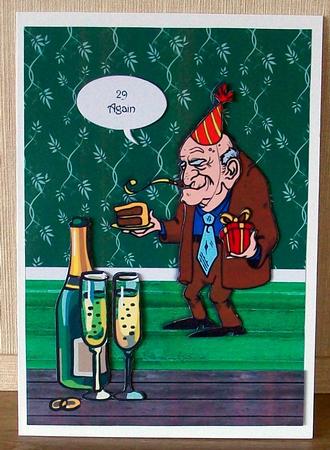 29 Again Male Card Front by Cheryl French