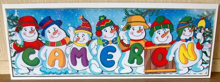 Snowmen Names Large Dl - Cameron by Cheryl French