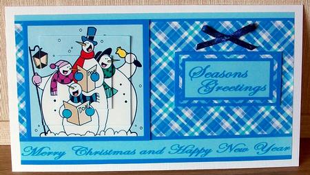 Christmas Snowmen Pyramid or Topper by Cheryl French
