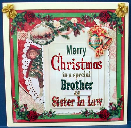Merry Christmas Brother & Sister in Law Mini Kit by Cheryl French