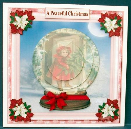 Christmas Time Snow Globe Topper by Cheryl French