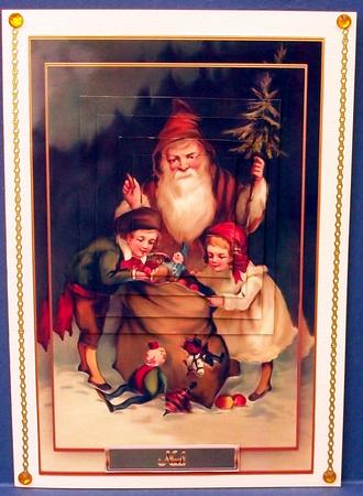 Santa with Children by Cheryl French