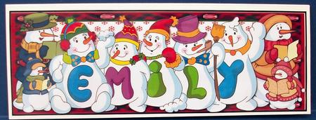 Snowmen Names Large Dl - Emily by Cheryl French