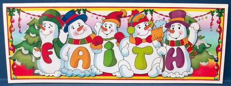 Snowmen Names Large Dl - Faith by Cheryl French