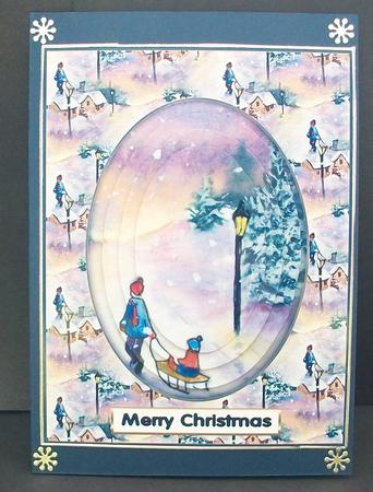 Sledging Scene by Cheryl French