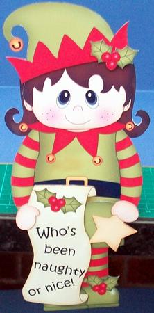 3D on the Shelf Card Kit - Christmas Little Elf by Cheryl French