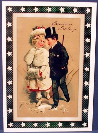 Vintage Christmas Children Splendid Pyramid by Cheryl French