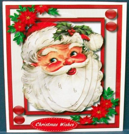 Jolly Santa in Pyramid  by Cheryl French